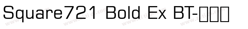 Square721 Bold Ex BT字体转换